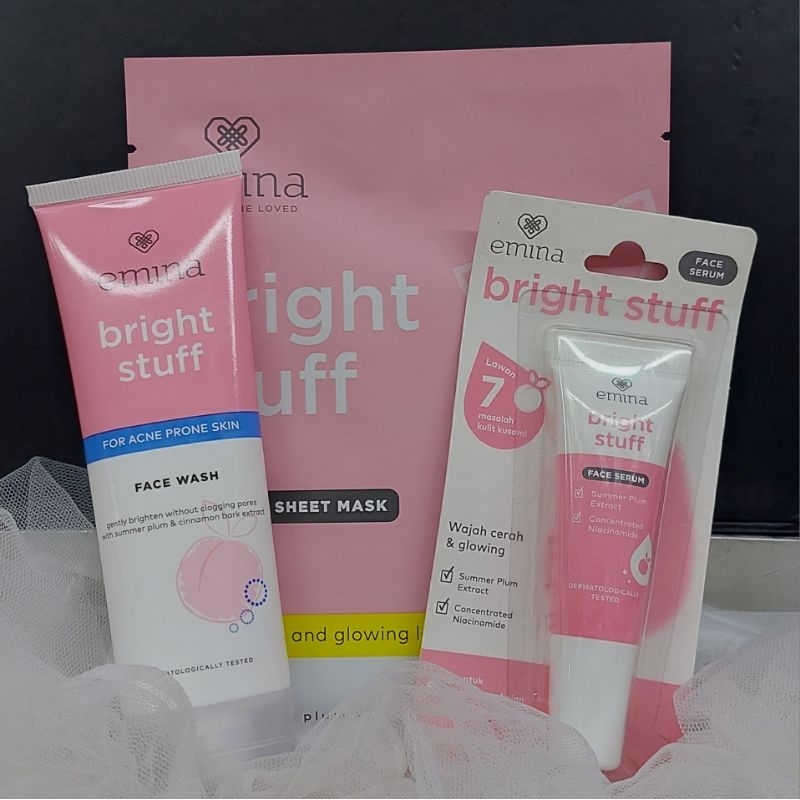 Emina Bright Stuff Acne Prone Paket Lengkap