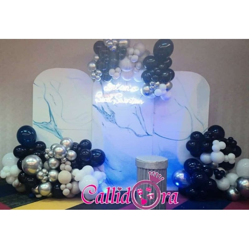 dekorasi sweet seventeen ulang tahun/birthday party/dekorasi balon/backdrop/dekorasi custom tema