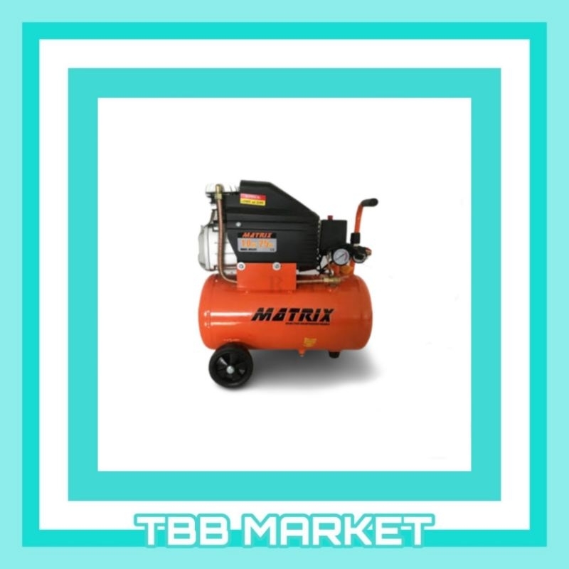 Mesin Kompresor Portable 1 HP 25 Liter MATRIX 1025 Oil Listrik Cat Pompa