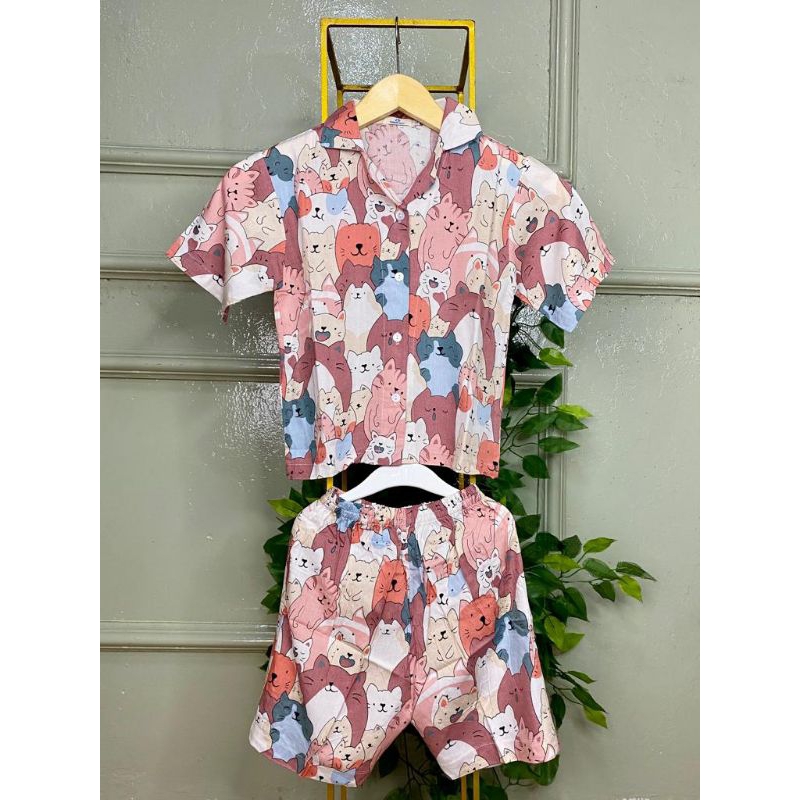 ONE SET PIYAMA ANAK RAYON PREMIUM