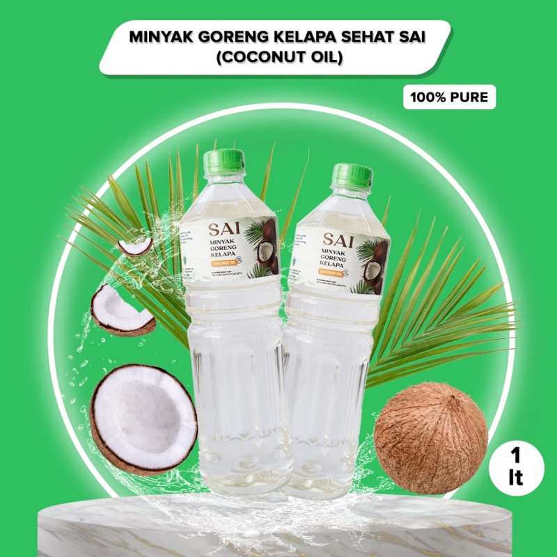 

Minyak Goreng Kelapa Sehat 1 Liter SAI (Coconut Oil)