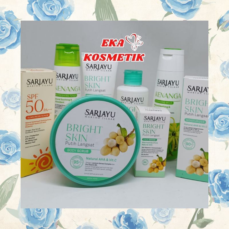 ❣️EKA KOSMETIK❣️ SARIAYU PAKET SESERAHAN 9PC (BRIGHT SKIN SERIES)