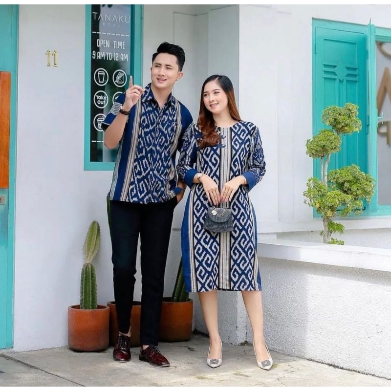 Set Couple Tenun Ikat Troso Baju Couple Tenun Prewedding