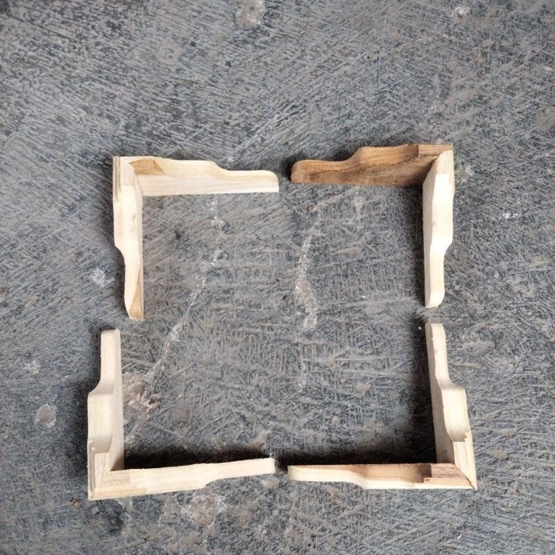 kaki sangkar kosan kayu jati 1set(4pcs)