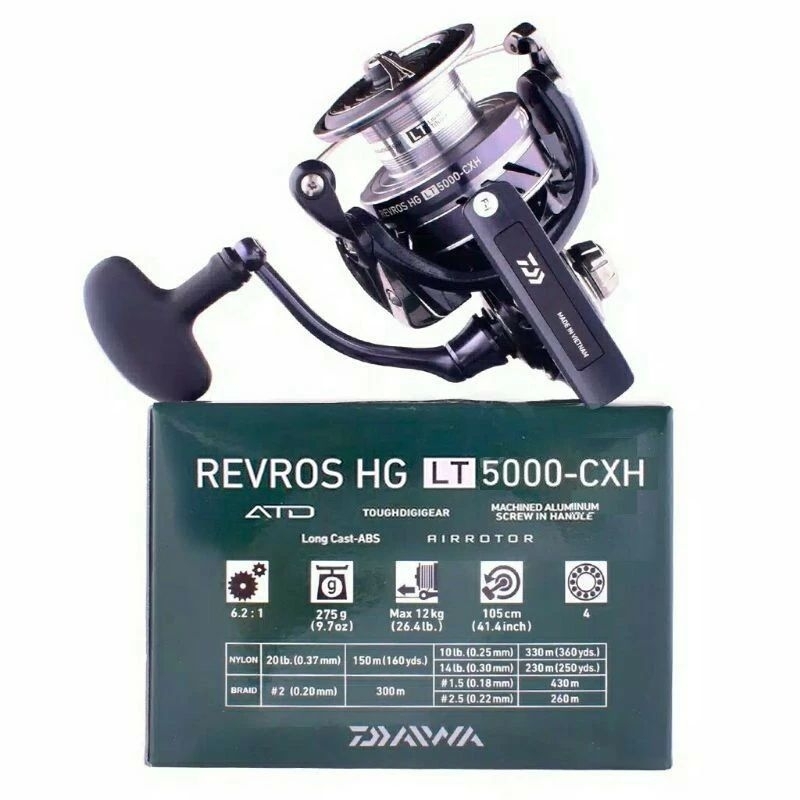 REEL DAIWA REVROS HG LT 5000CXH POWER HANDLE | REEL SPINNING | REEL PANCING | GULUNGAN PANCING | ALA