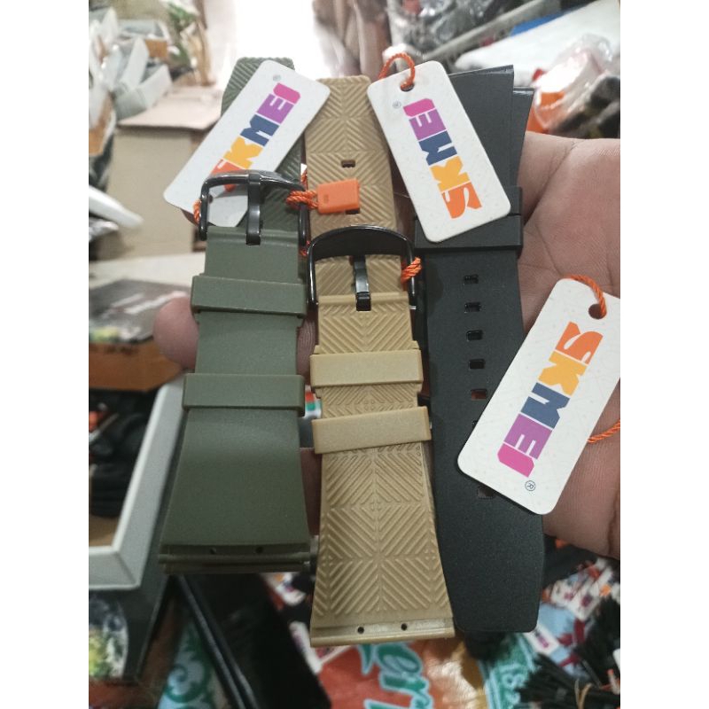 STRAP TALI SKMEI 1509 ORIGINAL TALI JAM TANGAN SKMEI 1509 SKMEI 1601