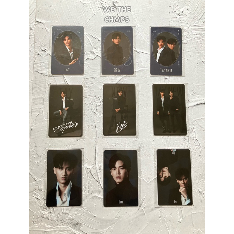 Official Photocard Signature Tay New GMMTV PC Signature Tay New Tay Tawan Newwie