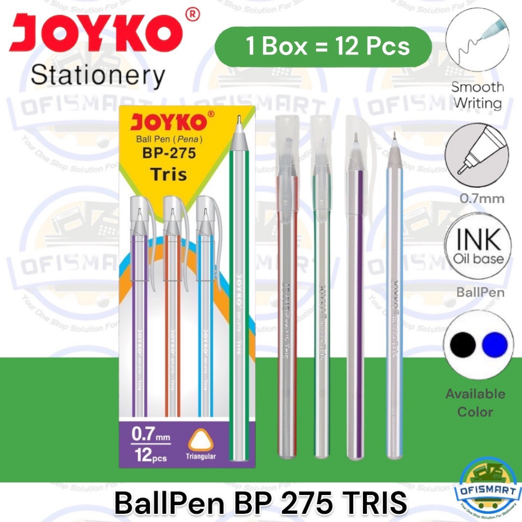 

Joyko Ballpen Pena BP-275 TRIS | @1Ktk=12PCs