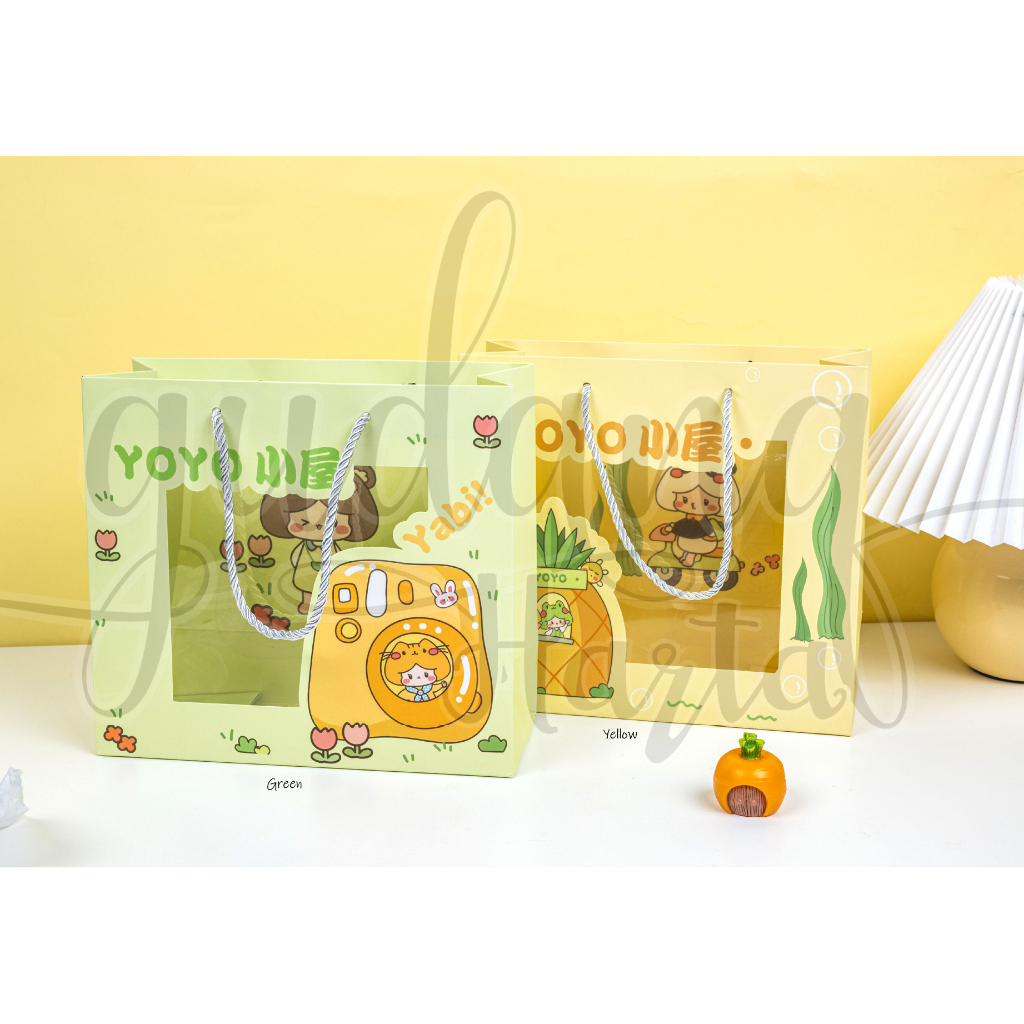 

Paper Bag Yoyo Window Tas Kado Motif Unik Simple Goodie Bag GH 507134