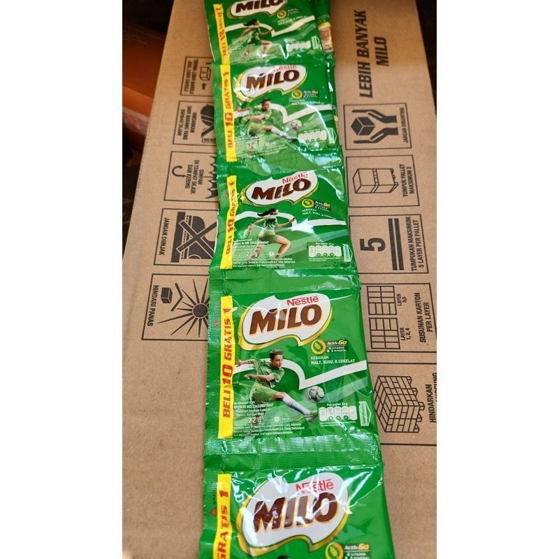 

Milo bubuk 22gr isi 10 sachet