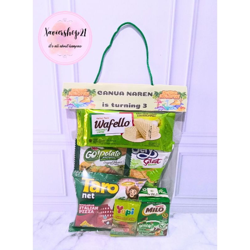 

Paket Snack Label Custom Tema Hijau