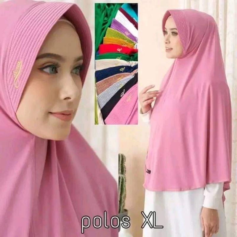 ORIGINAL JUMA PRODUCT ‼️ JILBAB INSTANT POLOS XL