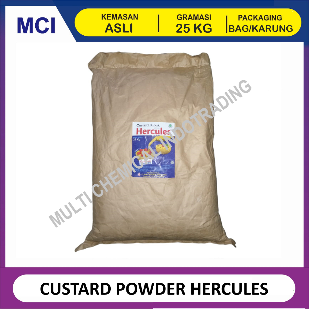 

HERCULES TEPUNG CUSTARD POWDER - 1 BAG 25 KG / TEPUNG CUSTARD BUBUK