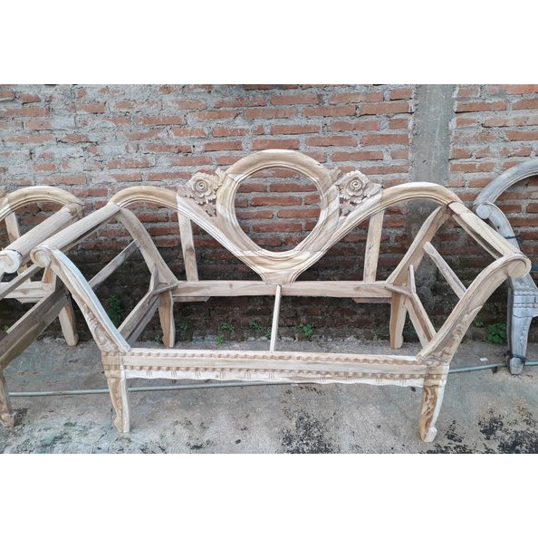Rangka Kursi Pelaminan Mawar Kayu Jati kursi pelaminan kursi pengantin