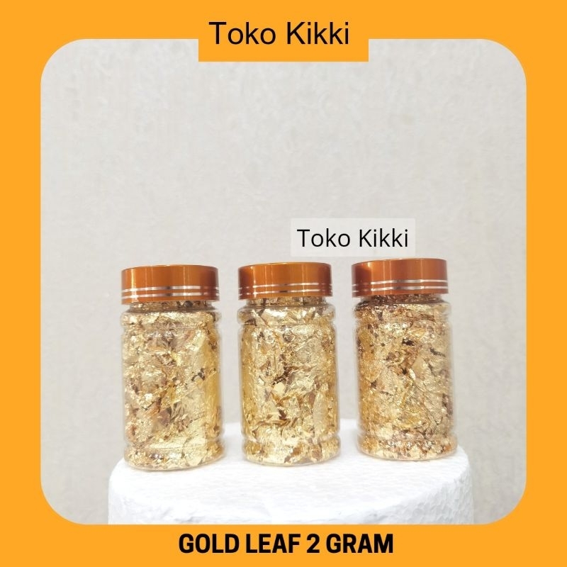 

Gold & Silver Leaf Edible / Edible Sprinkles / Edible Gold / hiasan kue