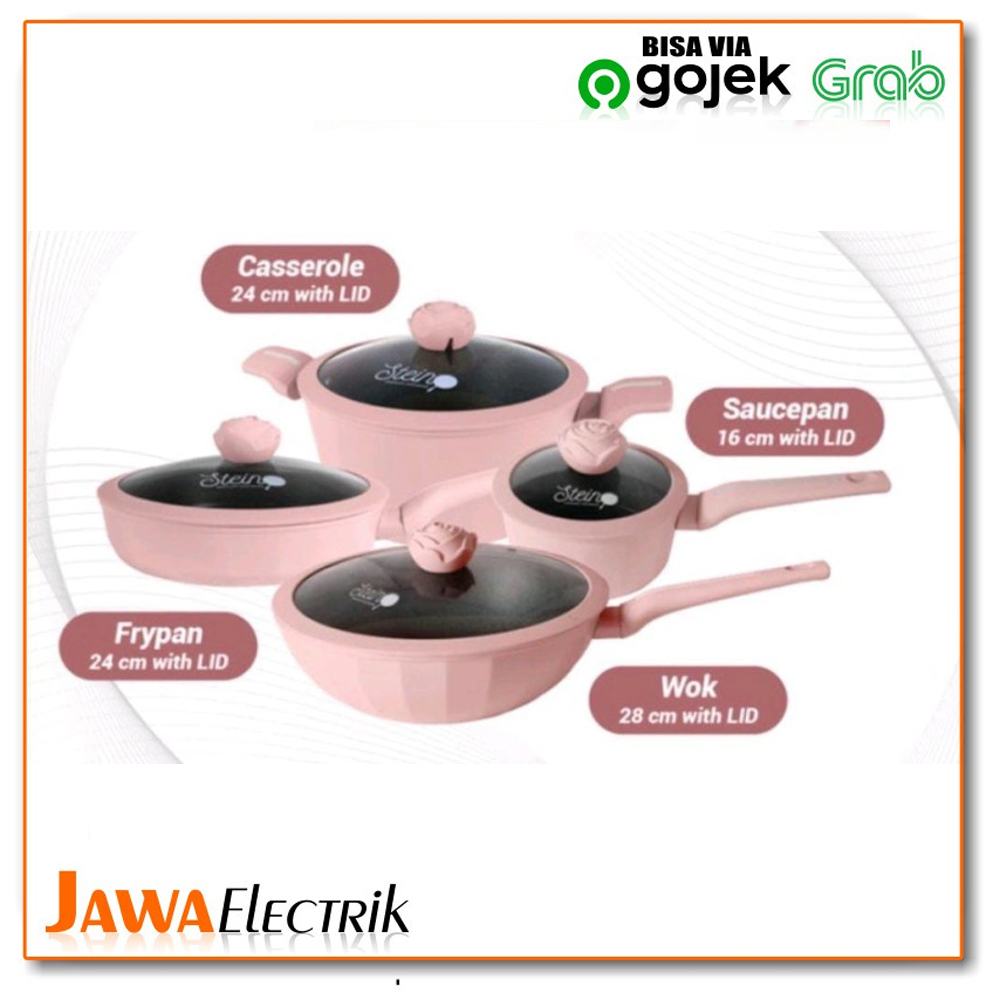 Stein Cookware GLAMOUR ROSE Series 4 in 1 complete set