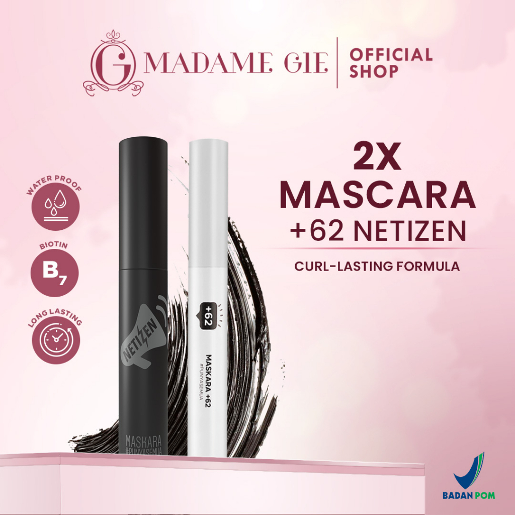 Madame Gie 2X Mascara Netizen +62- Makeup Mascara Waterproof