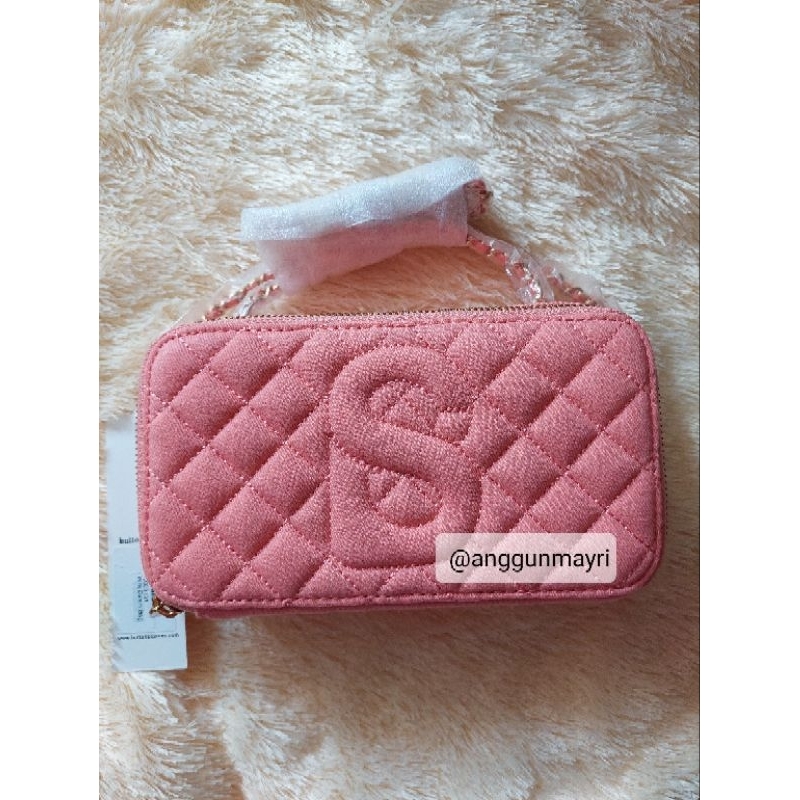 Yura Bag Denim Warna Coral , Puzzlea Bag by Buttonscraves (New As is, PL)