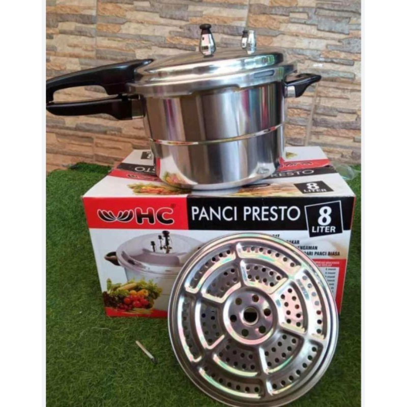 A5- Best seller  Panci Presto 8 liter Original Happy Call  Panci Kukusan Steam Besar