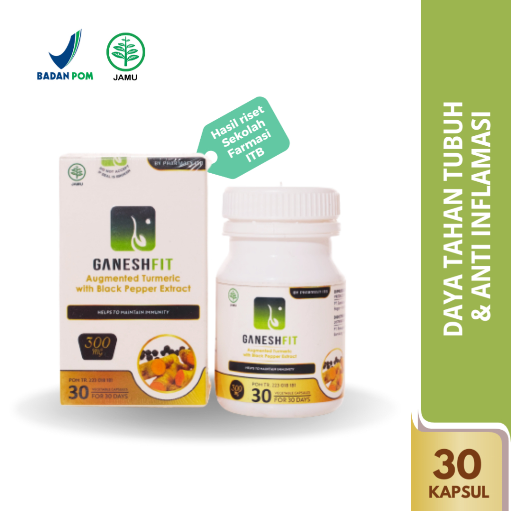 

Ganeshfit Turmeric Suplemen Kesehatan dengan Ekstrak Kunyit dan Lada Hitam
