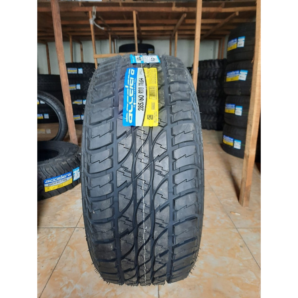 Ban Standar Pajero 285/60/R18 Merk ACCELERA OMIKRON A/T Ban Fortuner 285 60 Ring 18 brand Lokal