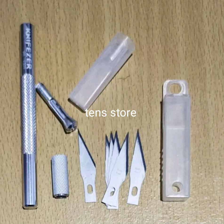 

1 Pen set pisau cutter ukir pahat art knife refill
