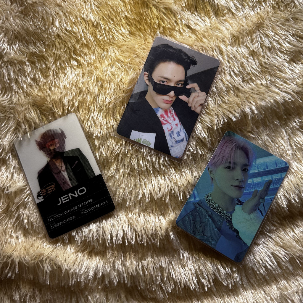 LUCKY DRAW - PHOTO CARD JENO AGENT JENO DIGIPACK GLITCH MODE JENO LENTI GLITCH MODE