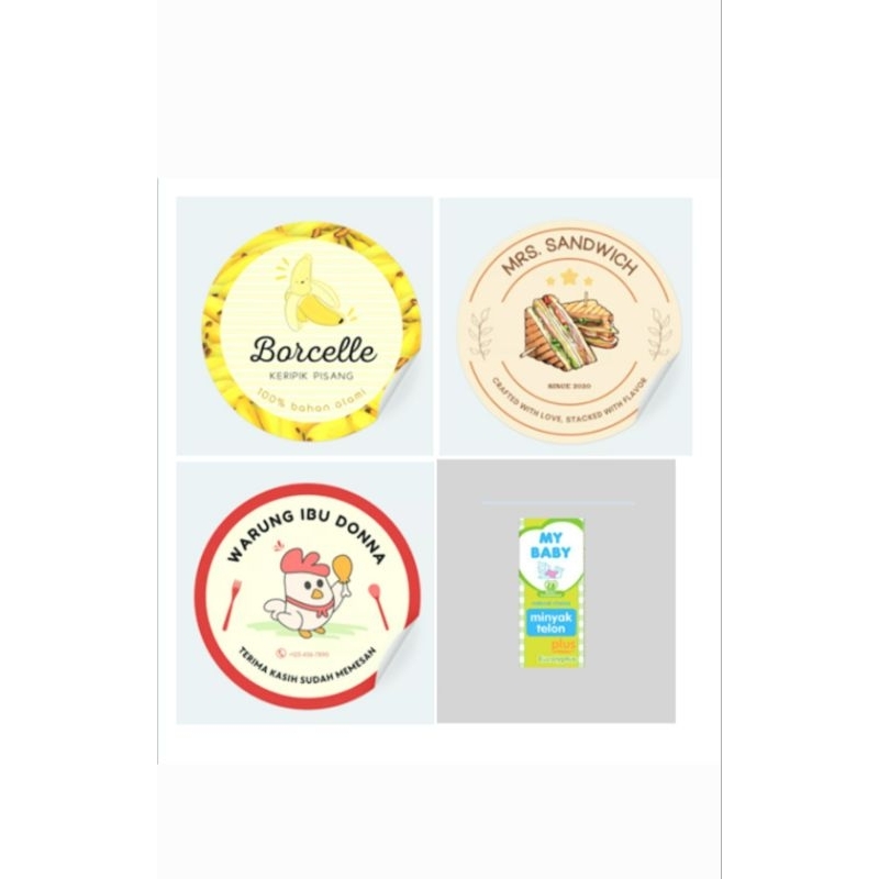

cetak sticker kemasan Hanya cetak saja