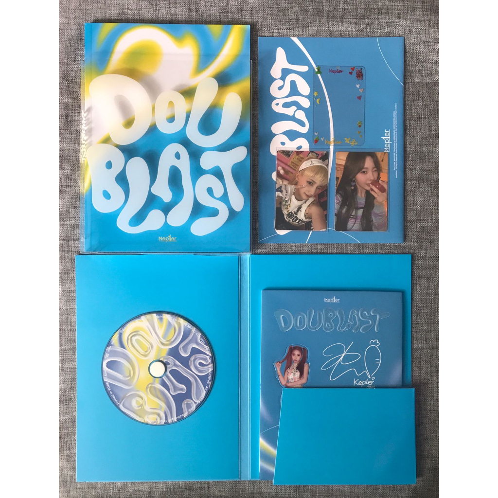 KEP1ER 2ND MINI ALBUM DOUBLAST BLUE BLAST UNSEALED FULLSET WITH PHOTOCARD PC CHAEHYUN BAHIYYIH PHOTO