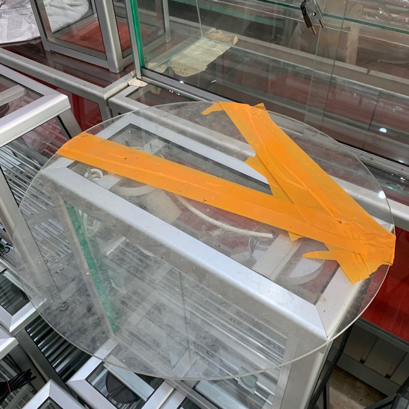 Kaca meja rias / makan / pajangan bulat