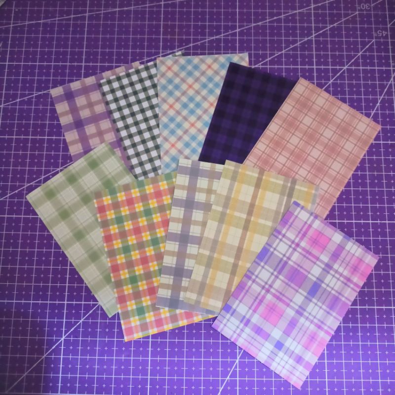 

Kertas Pattern Pola Garis Retro Scrapbook Journaling Bujo asternoon.id