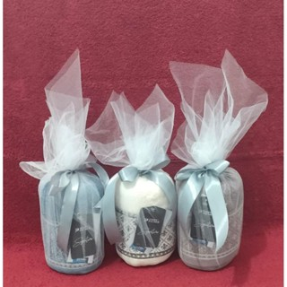 Bungkus Handuk Souvenir Custom Tile & Pita (Tidak Termasuk Handuknya)