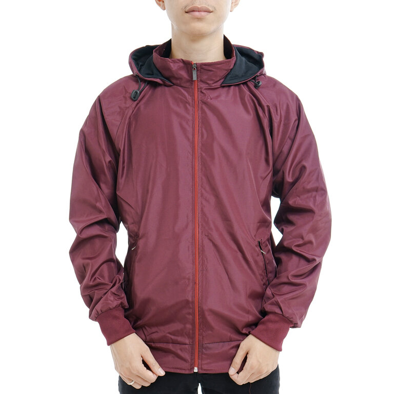 Jacket Olahraga Wanita Jaket Parasut Nike Maroon | Jaket Training Jogging Pria | Jacket Sport