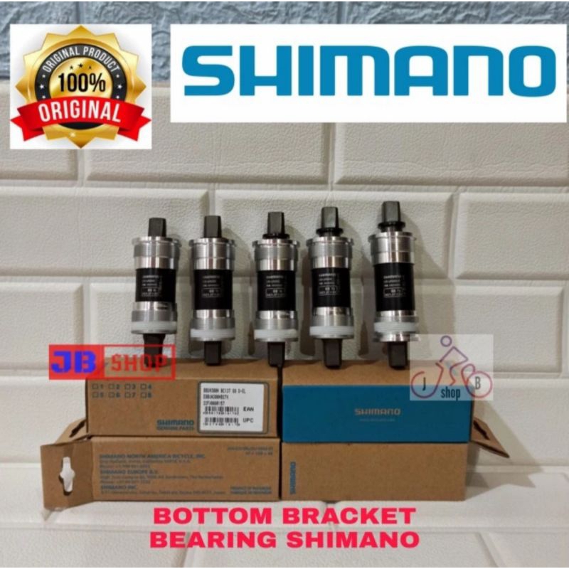 BOTTOM BRACKET BB SEPEDA SHIMANO AS GIR GEAR BEARING 113,117.5,122,127 UKURAN BB 113
