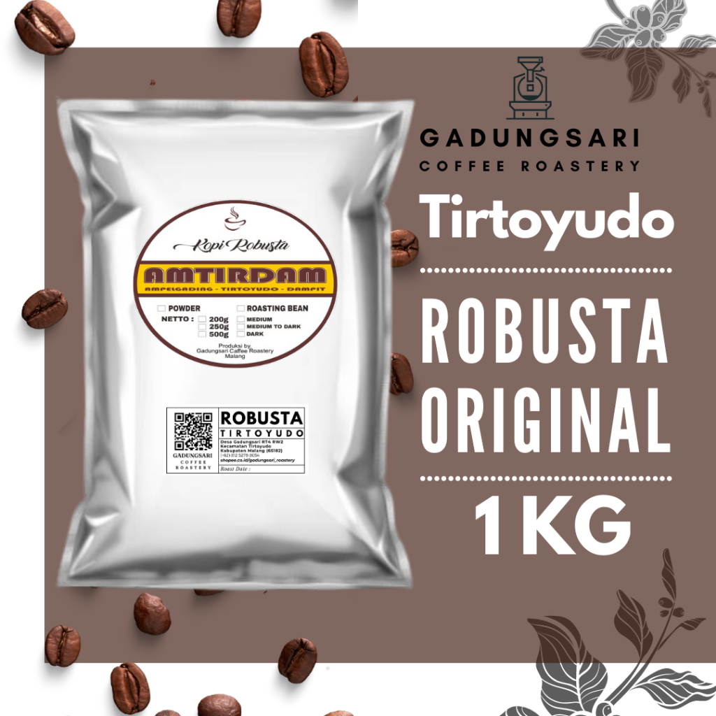 

Kopi Robusta Tirtoyudo Dampit Malang 1 Kg