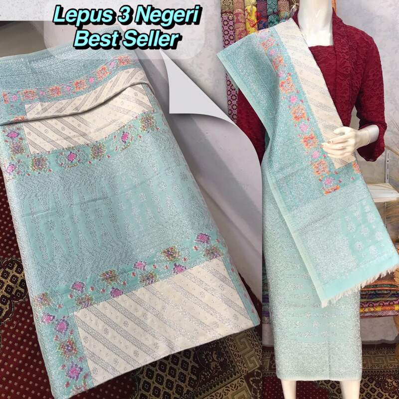 Songket Lepus 3 Negeri Best Seller-Asli Tenun Tangan Palembang