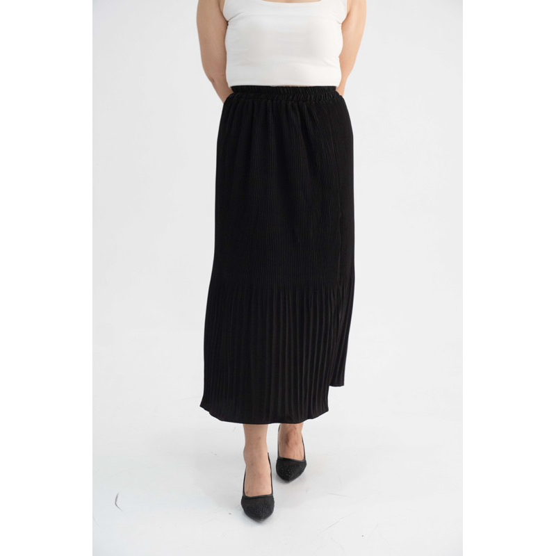 IWEARGRACIE - NAMI SKIRT / ROK PLEATS / ROK MIDI WANITA / ROK HIGHWAIST