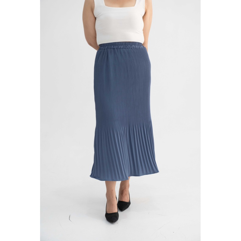 IWEARGRACIE - NAMI SKIRT / ROK PLEATS / ROK MIDI WANITA / ROK HIGHWAIST