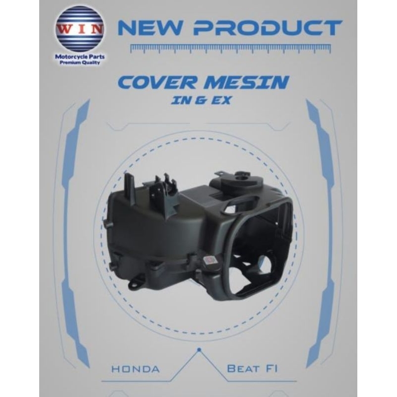 cover mesin atas bawah beat f1/ scoopy f1/ spacy f1 stater kasar
