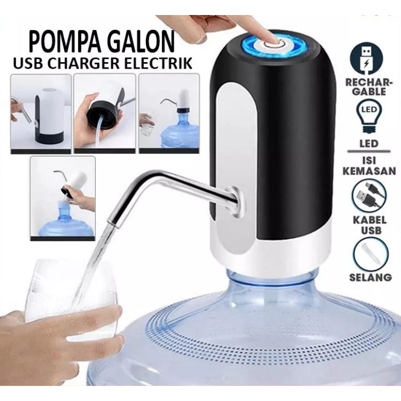 Pompa Galon Air Usb Charger Electrik - Pompa Air Minum Galon