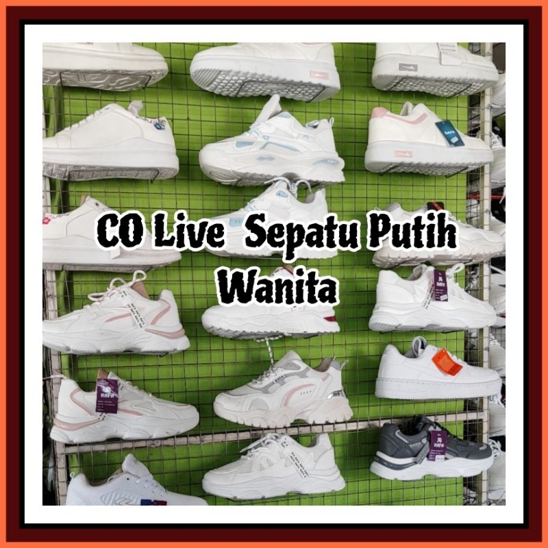 Sepatu Putih Wanita terbaru trendy dan cantik sepatu senam wanita sepatu putih