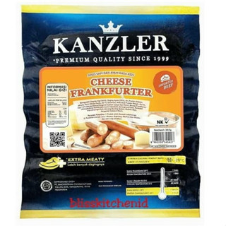 

Sosis Kanzler Cheese Frankfurter Beef Sausage / Sosis Keju 360gr