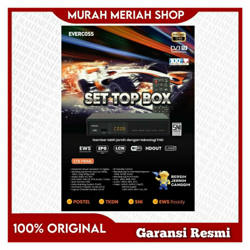 Evercoss STB Prime Set Top Box Garansi Resmi