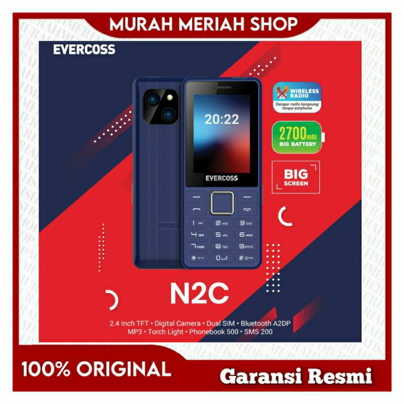 Evercoss N2C Feature Phone Garansi Resmi