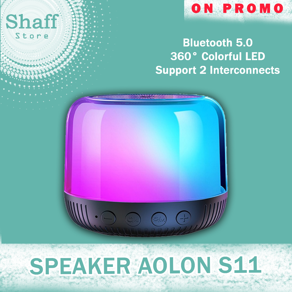 Bluetooth Speaker Aolon S11 360 LED LIght