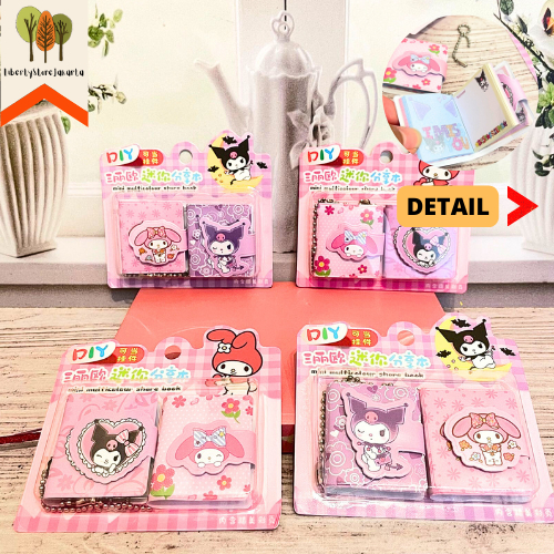 

Buku Mini Sharing Book FX-0017 Sanrio 2 in 1 Bergambar Setiap Halaman Notebook Stationery For School Alat Tulis Kantor Sekolah Kado Ulang Tahun