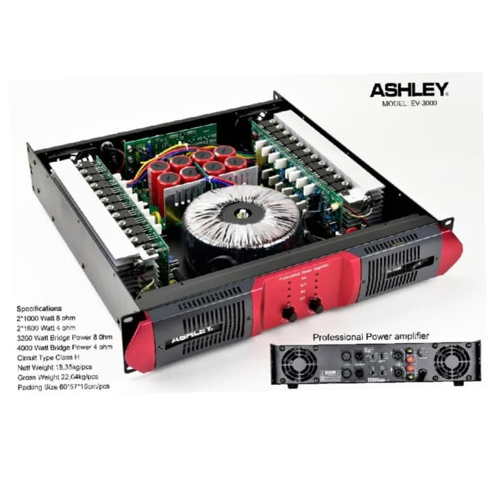 Power Amplifier Ashley EV 3000