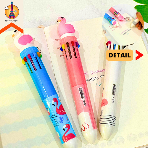 

Pulpen Gel 10 Warna Flamingo Pen 10 Colors Fancy Best Gift Stationery For School Alat Tulis Kantor Sekolah Ready Grosir