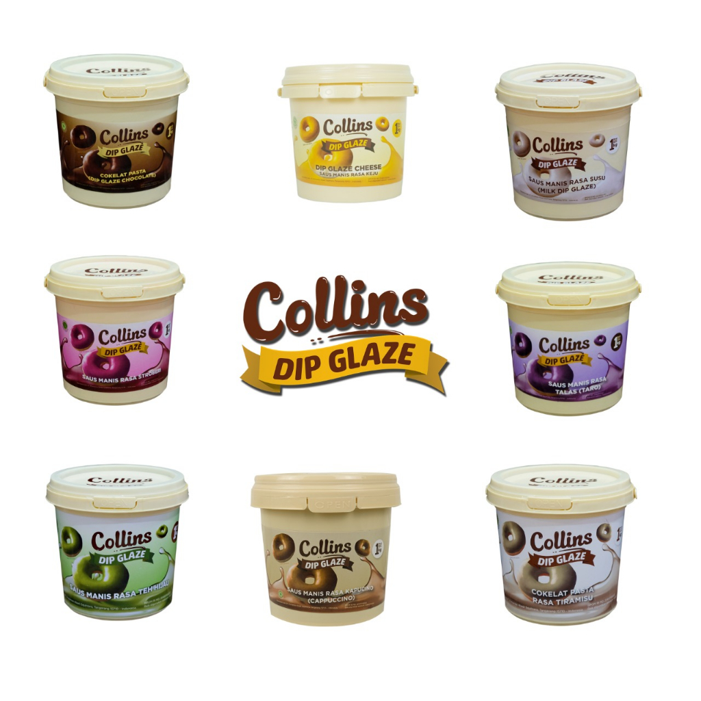 

collins all varian 1 kg coklat/strawberry/taro/green tea/milk/cheese/tiramisu