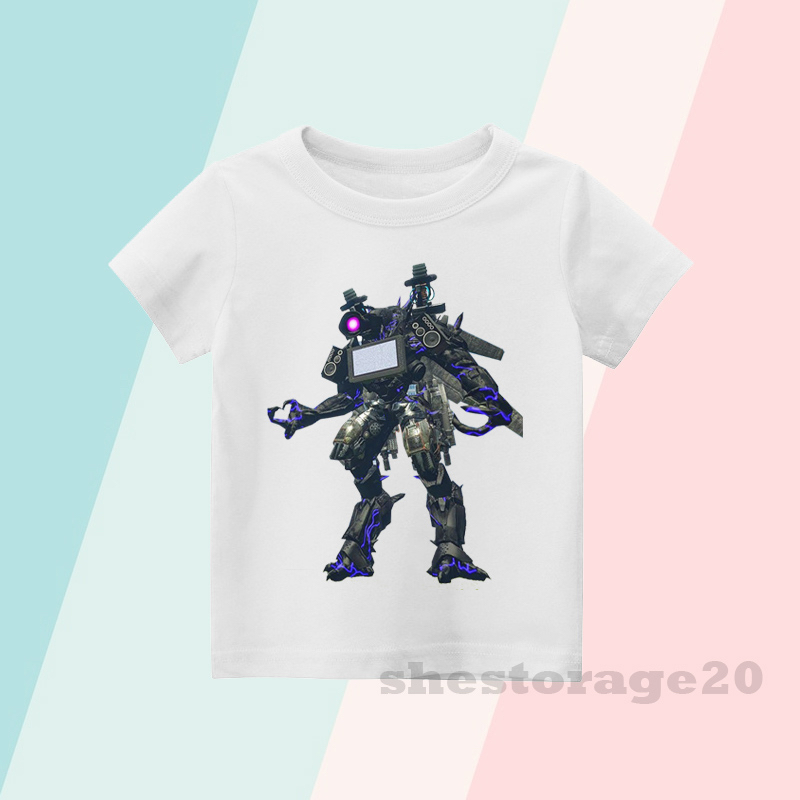 BAJU ANAK KAOS ANAK TRI TITAN CYBORG TV MAN SKIBIDI TOILET IN GARRY'S MOD / PAKAIAN ANAK LAKI-LAKI D